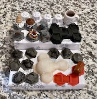 3D Printed Ark Nova board pieces